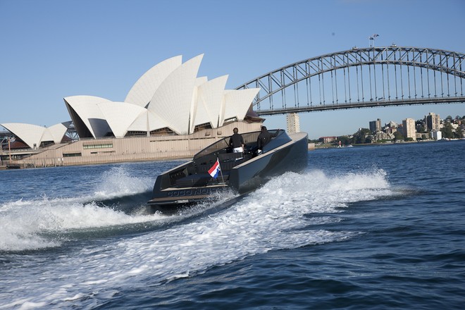 VanDutch carving it up on Sydney Harbour. © VanDutch www.vandutchaustralia.com.au